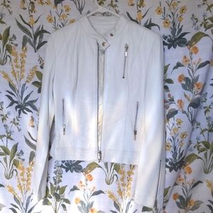 Vintage Cache white motorcycle jacket